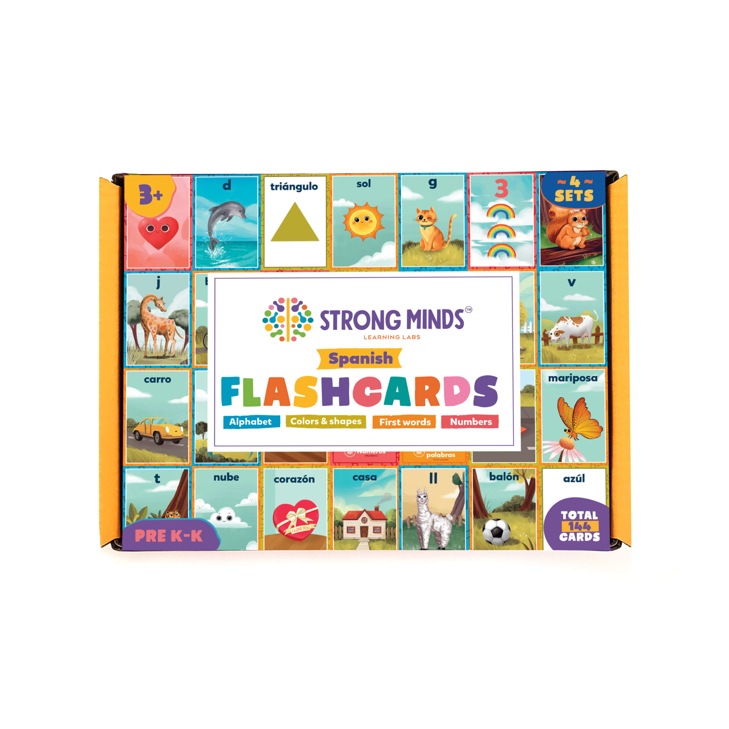 Esposti Learning noms verbes & Plus Flash Cards Set {Ages 4+} Brand New * 