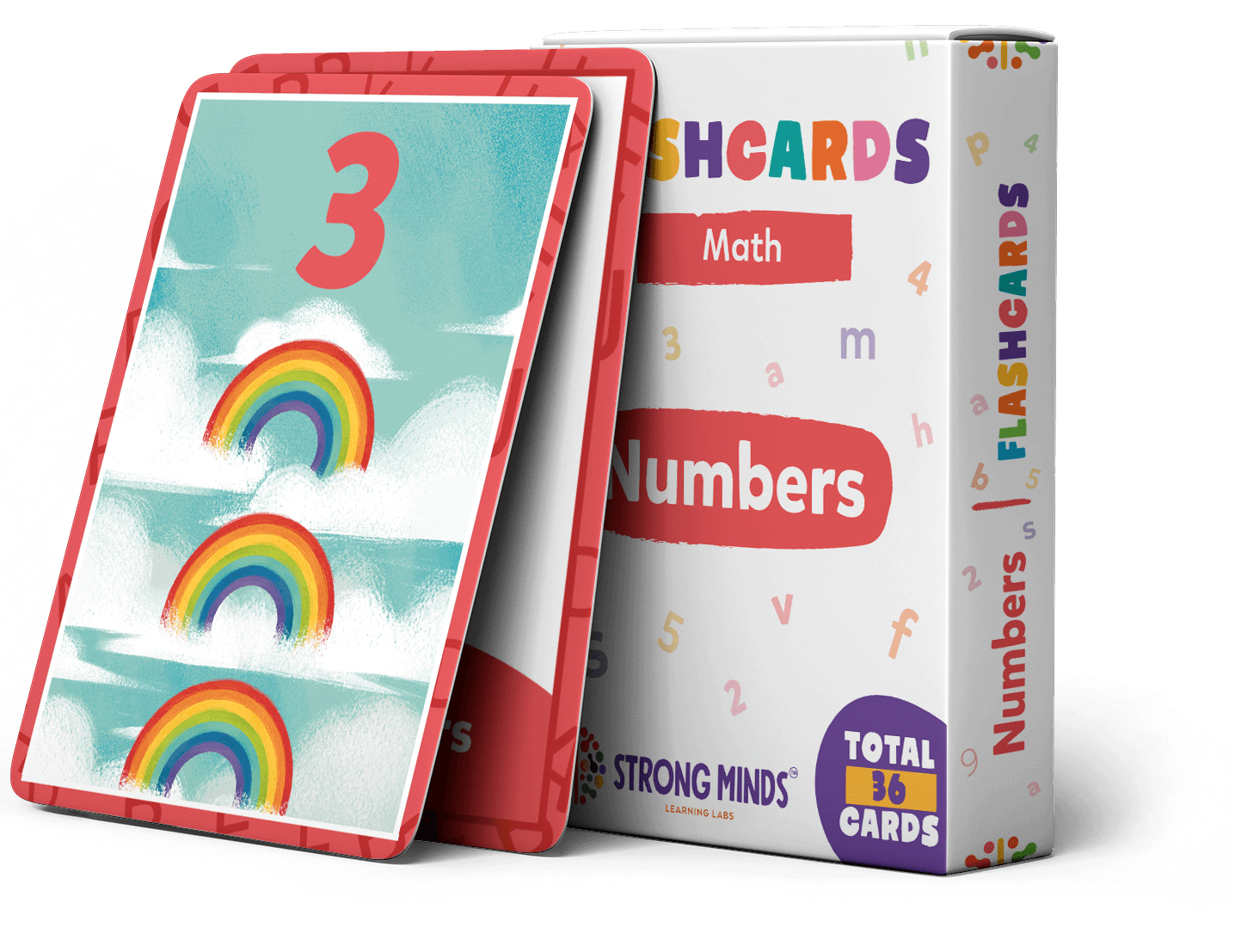 Math number flashcards for kids